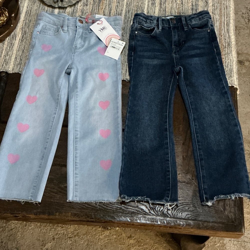 YMI Girl Collection Jeans . Selling 2 pairs together . size 5 . Both New